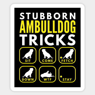 Stubborn AmBulldog Tricks - Dog Training Sticker